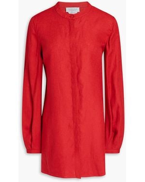 Gabriela Hearst Nicola Linen Shirt - Red