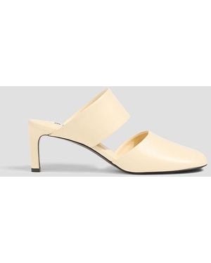 Jil Sander Leather Mules - Metallic