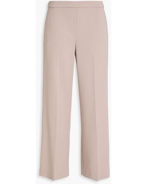 Theory Crepe Wide-Leg Trousers - Natural