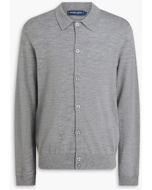 Frescobol Carioca Torres Merino Wool Cardigan - Grey