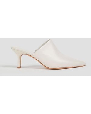 Vince Penelope Leather Mules - White