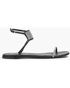 Stella McCartney Stella 100 Crystal-Embellished Sandals - Black