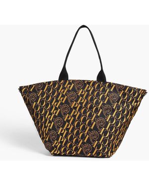 PUCCI Leather-trimmed Jacquard Tote - Brown