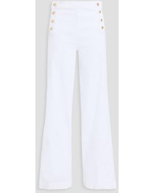 FRAME Sailor High-rise Wide-leg Jeans - White