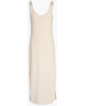 Rag & Bone Georgia Cotton-Blend Midi Dress - White