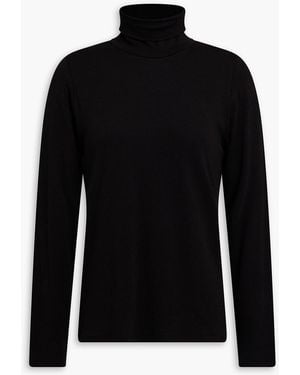 Eileen Fisher Stretch-jersey Turtleneck Top - Black