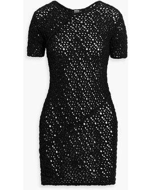 TOTEME Crocheted Cotton-blend Top - Black