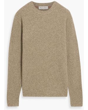 Alex Mill Jordan Marled Ribbed Cashmere Sweater - Natural