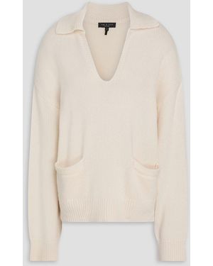 Rag & Bone Danica Wool And Cashmere-Blend Polo Sweater - Natural