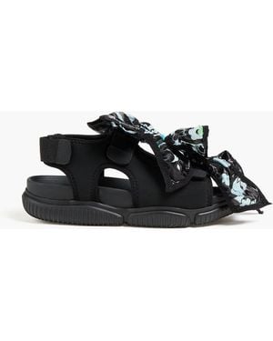 Cecilie Bahnsen Valeria Neoprene Sandals - Black
