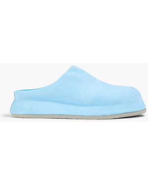 Jacquemus Les Mules Bricciola Nubuck Clogs - Blue