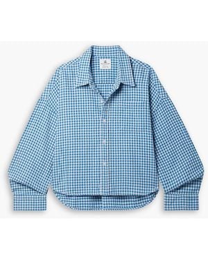 Denimist Gingham Cotton Shirt - Blue