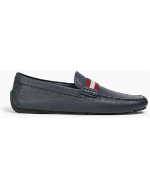 Bally Waltec Pebbled-Leather Driving Shoes - Black