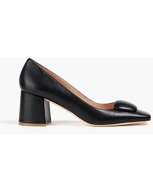Rupert Sanderson Naxos Buckled Leather Pumps - Black