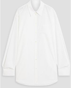 Helmut Lang Oversized Cotton-poplin Shirt - White