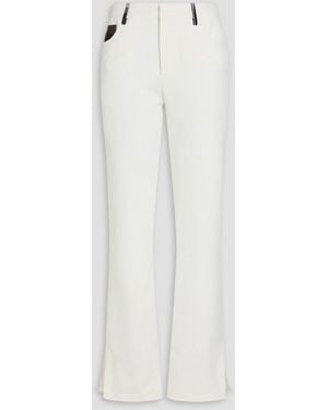 PUCCI Stretch-crepe Bootcut Pants - White