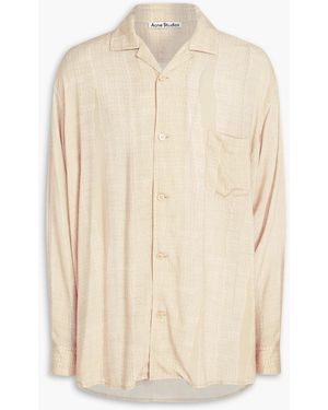 Acne Studios Printed Woven Shirt - Natural