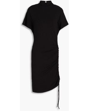 Isabel Marant Lya Ruched Jersey Mini Dress - Black