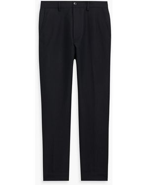 Dries Van Noten Wool And Cotton-blend Trousers - Black