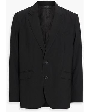 Rag & Bone Butler Wool-Blend Ripstop Blazer - Black
