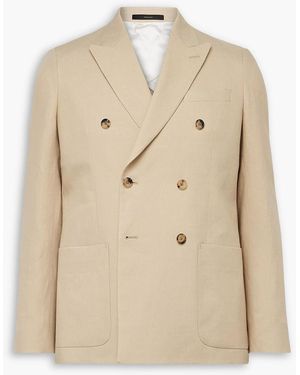 Paul Smith Double-Breasted Linen Blazer - Natural