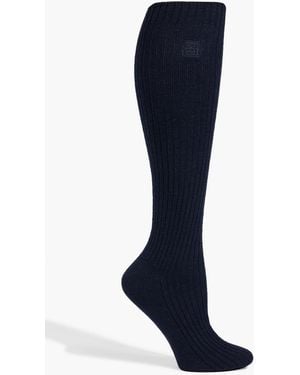 TOTEME Set Of Two Ribbed Knee Socks - Blue