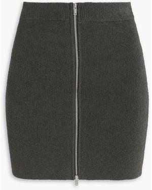 Nanushka Isul Bouclé-knit Mini Skirt - Grey