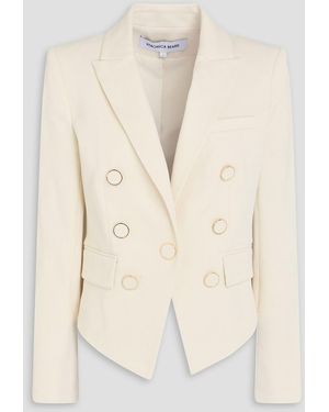 Veronica Beard Diego Cotton-Blend Twill Blazer - Natural