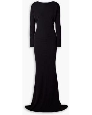 Salon 1884 Marizon Cut-Out Jersey Gown - Black