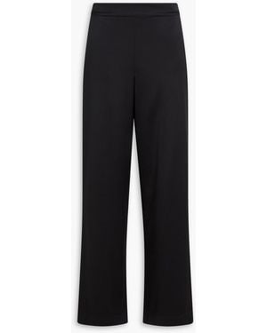 JOSEPH Silk-satin Straight-leg Trousers - Black