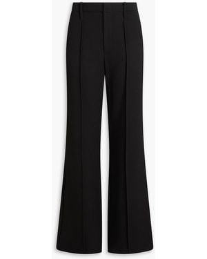 Jonathan Simkhai Crepe Flared Trousers - Black