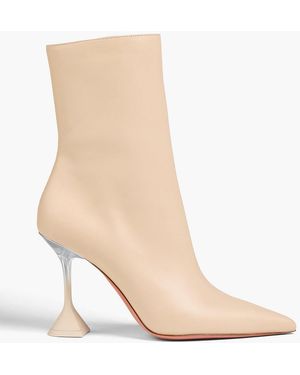 AMINA MUADDI Giorgia Leather Ankle Boots - White