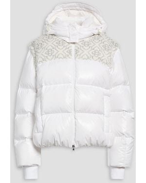 CASABLANCA Knit-paneled Quilted Ski Jacket - White