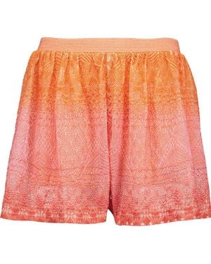 Missoni Crochet-Knit Shorts - Pink