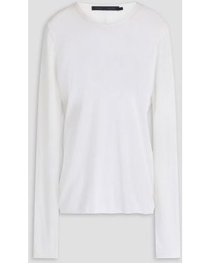 Proenza Schouler Cutout Cotton And Silk-Blend Jumper - White