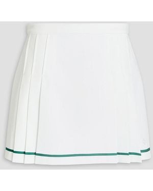 Tory Sport Pleated Crepe Tennis Skirt - White
