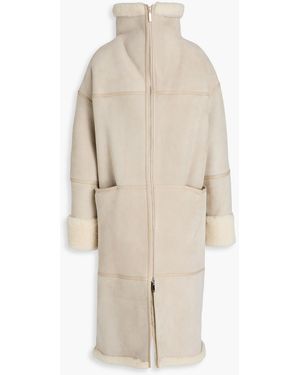 TOTEME Suede Coat - Natural