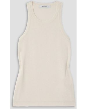 Max Mara Arnes Cotton Tank - Natural