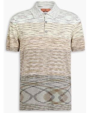 Missoni Space-dyed Cotton Polo Shirt - White