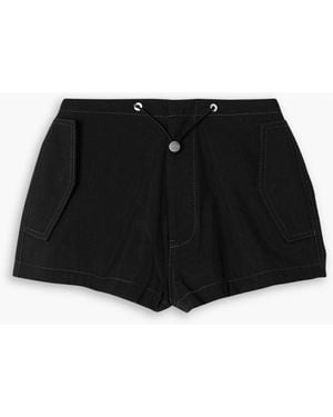 Dion Lee Parachute Cotton-blend Twill Shorts - Black