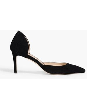 Stuart Weitzman Mara 75 Suede Pumps - Black