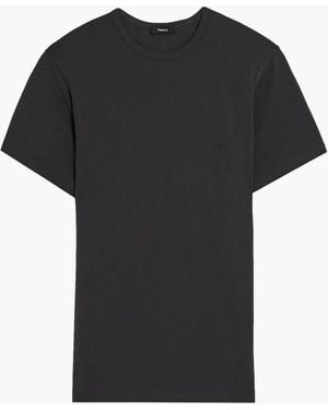 Theory Stretch-Cotton Jersey T-Shirt - Black
