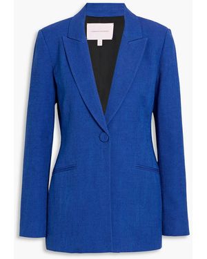 Carolina Herrera Slub Twill Blazer - Blue