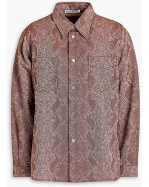 Acne Studios Jacquard Shirt - Brown