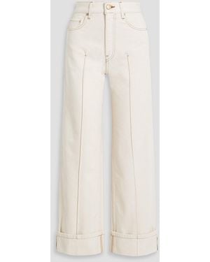 Ulla Johnson Genevieve hoch sitzende jeans mit weitem bein - Weiß
