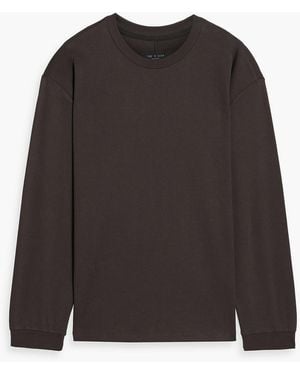 Rag & Bone Cliff Cotton And Tencel-Blend Jersey T-Shirt - Black