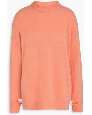 Tibi Pullover aus einer mohairmischung mit cut-outs - Pink
