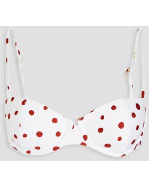 ViX Nissi bikini-oberteil mit polka-dots - Mettallic