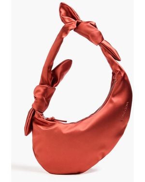 Stine Goya Knotted Satin Shoulder Bag - Red