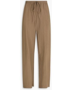 A.Emery Estee Bias Shell Wide-leg Trousers - Natural